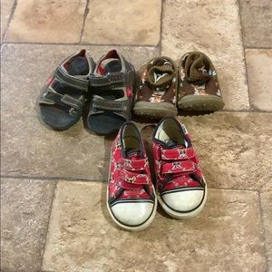 Lot of 3- boys shoes size 5 (toddler)